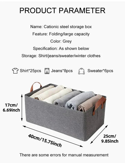 Multi-functional Folding Wardrobe Clothes Organizer (Set of 3)