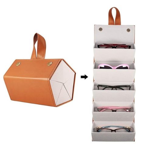 👓 5 Slots Sunglasses Case